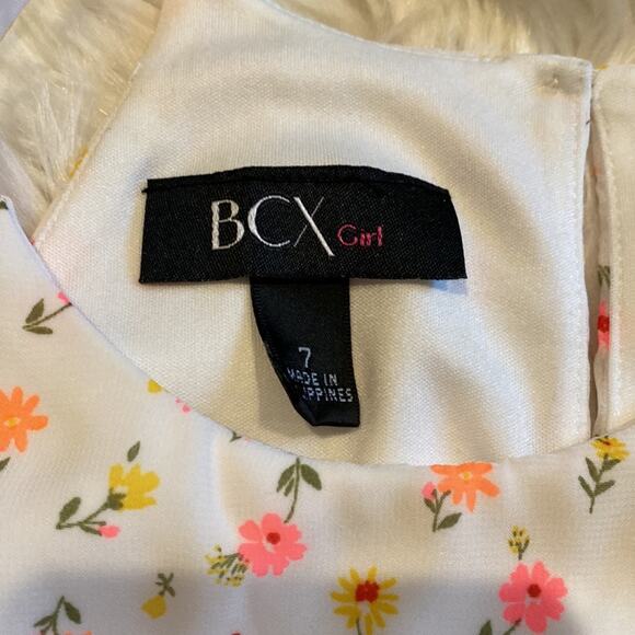BCX Girl | Sleeveless Floral Dress Size 7 - Picture 4 of 8